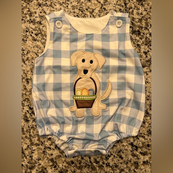 Baby Boy Easter Bubble Romper Size 0-3 m - Picture 1 of 2